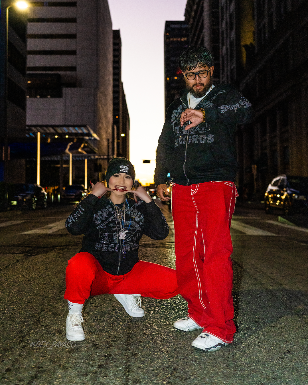 DHR Rhinestone Zip-Up Hoodie