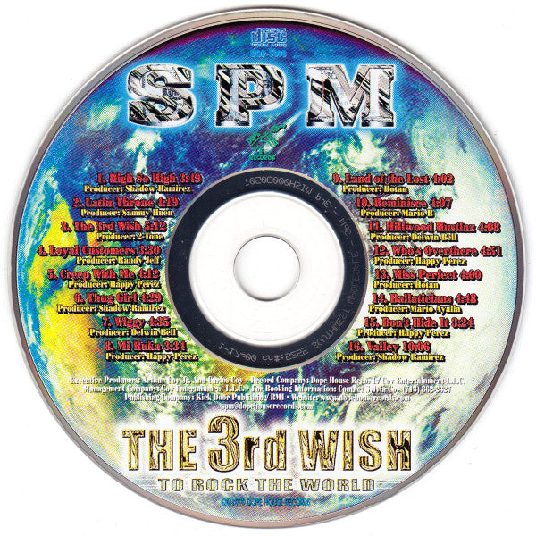 SPM The 3rd Wish - CD - Dope House Records