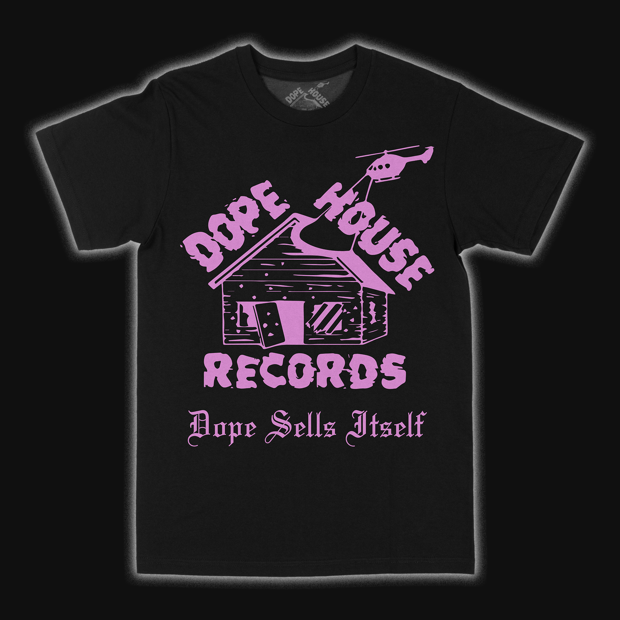 Black/Pink Logo tee - Dope House Records