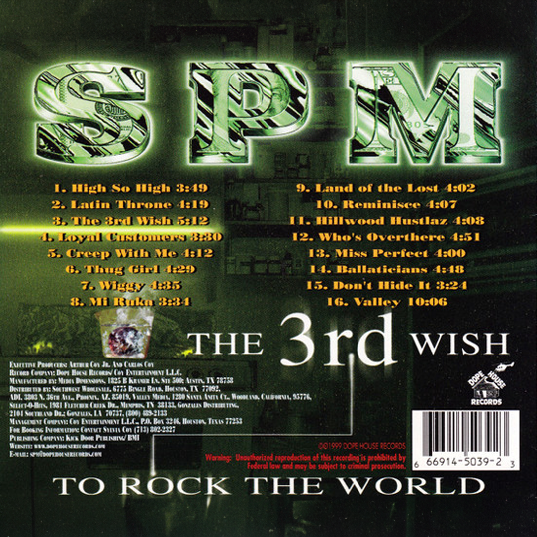 SPM The 3rd Wish - CD - Dope House Records