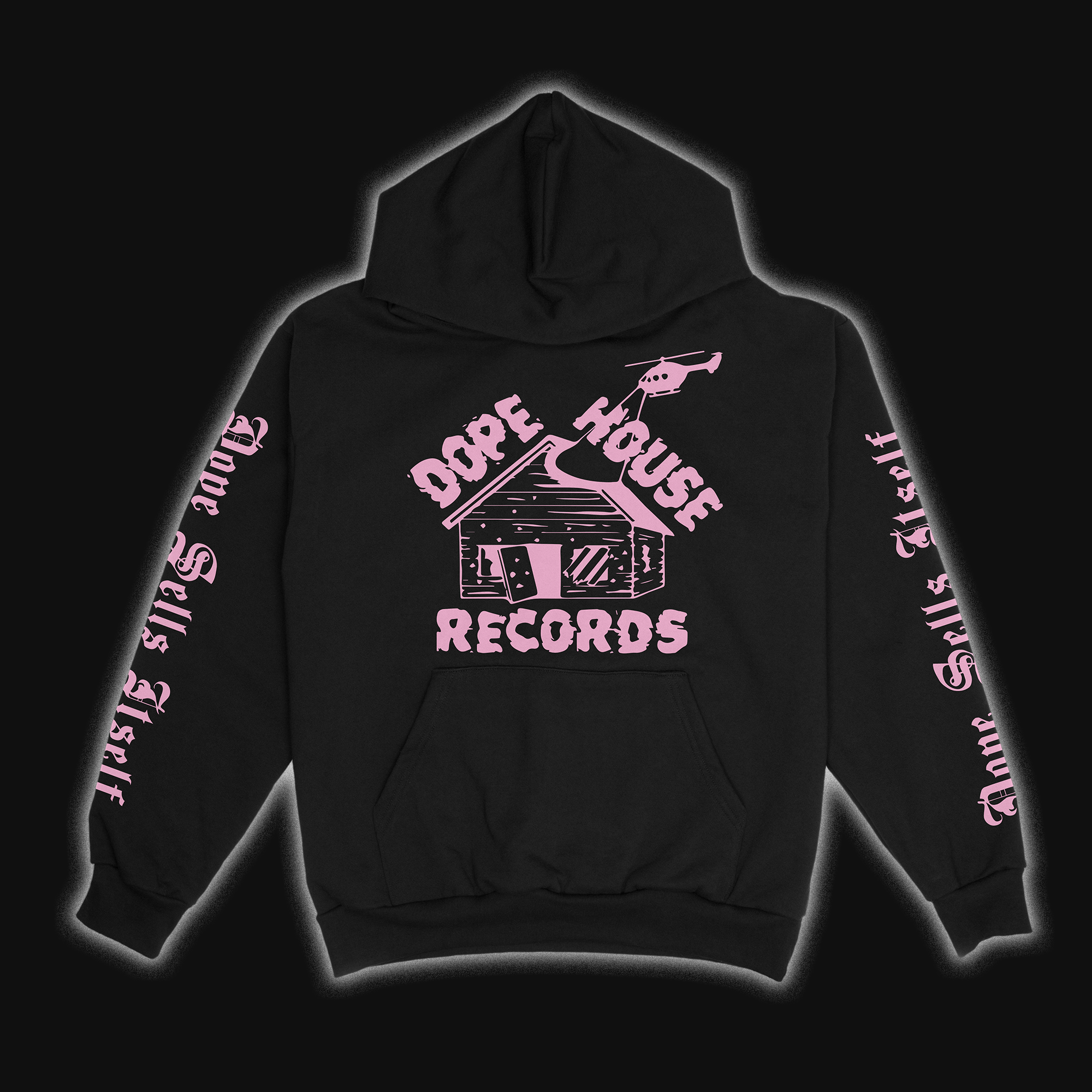 Black/ Pink Hoodie - Dope House Records