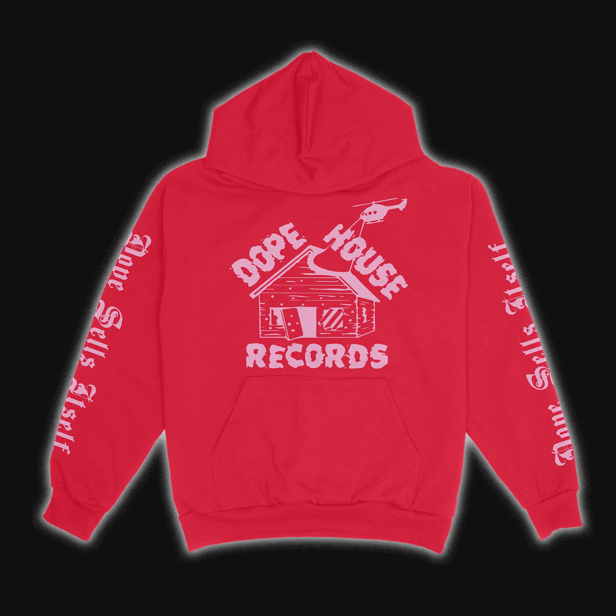 Red DHR Hoodies - Dope House Records
