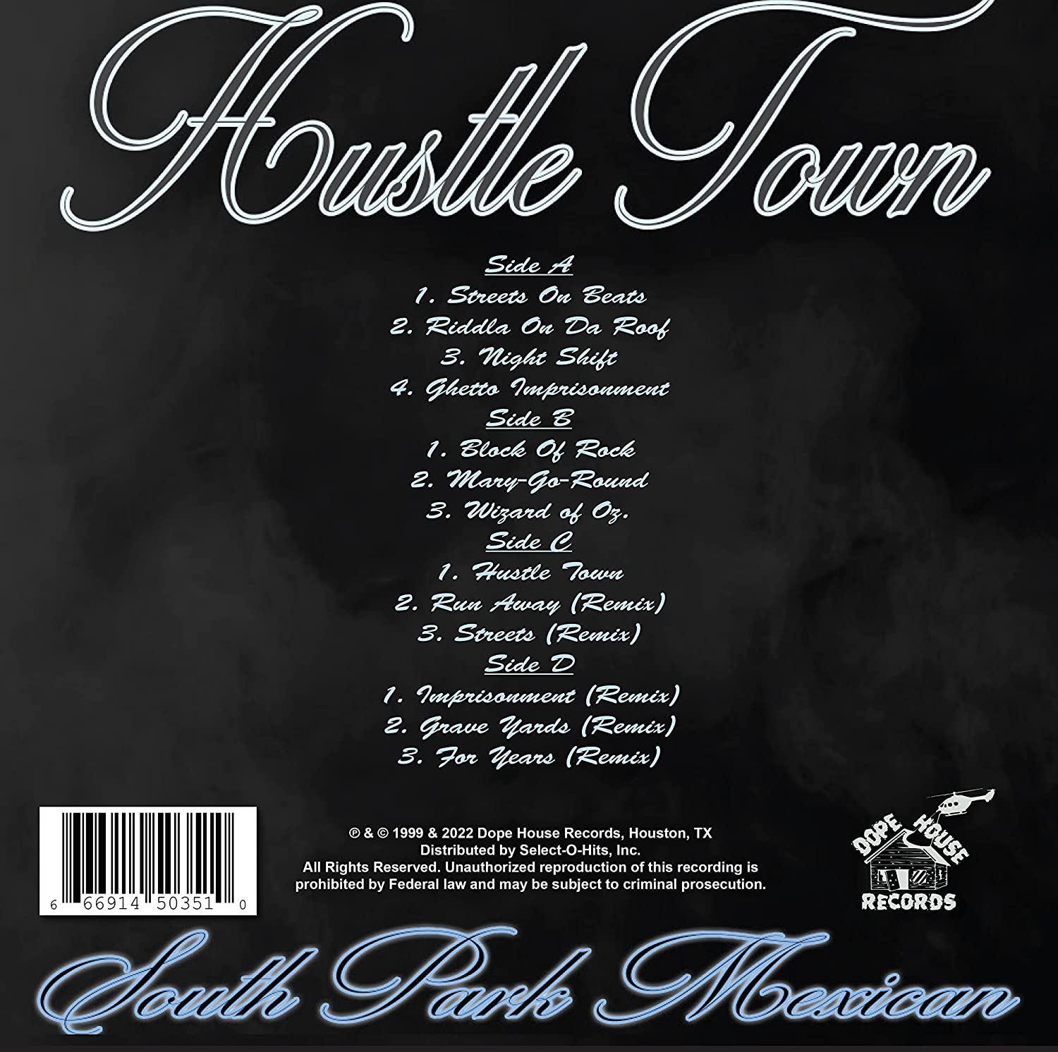 Hustle Town- Vinyl - Dope House Records